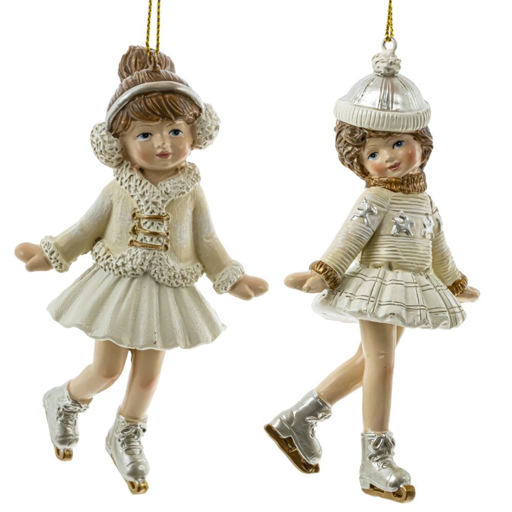 GAEM Изделие декоративное подвесное "Девочка на коньках", L7 W3 H11,5 см, 2в.
