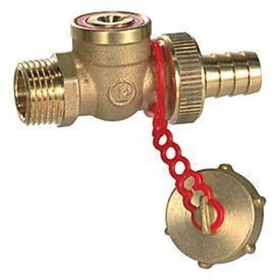 Кран шаровый для наполнения/слива со штуцером для шланга Giacomini R608 3/4*