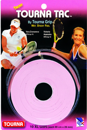 Теннисные намотки Tourna Tac XL 10P - розовые