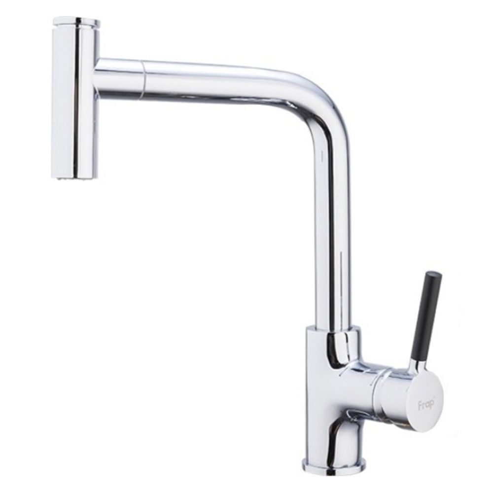 Смеситель для кухни, Frap, выдвиж излив, с картриджем, хром, F6044