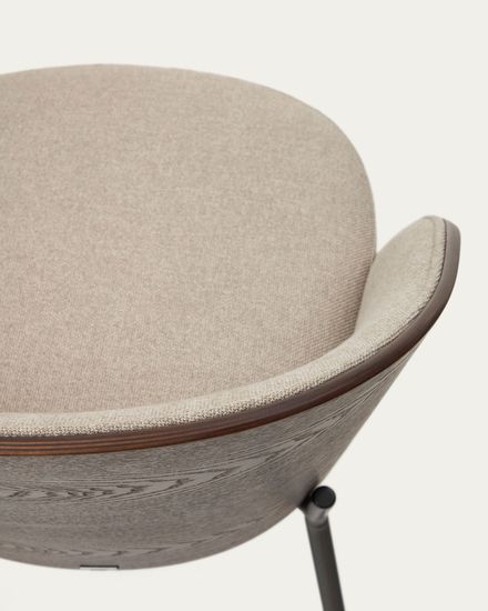 Стул Eamy светло-коричневый из шпона ясеня с отделкой венге La Forma Испания