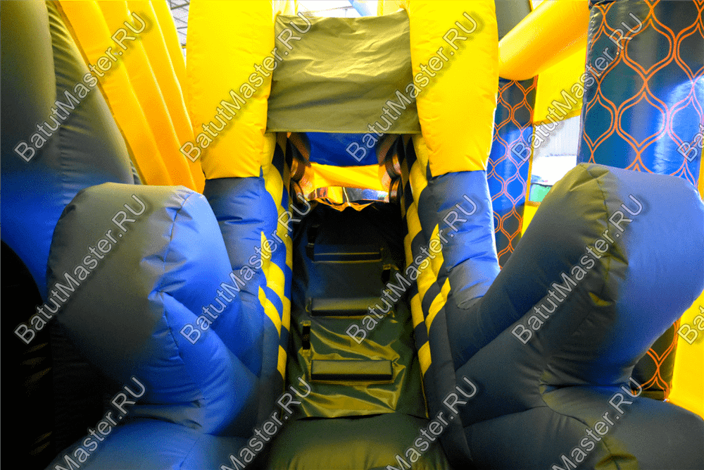 Надувной батут "Морской бриз с крышей"