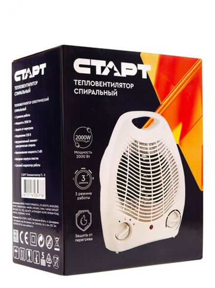 Тепловентилятор электрический СТАРТ 2000Вт белый