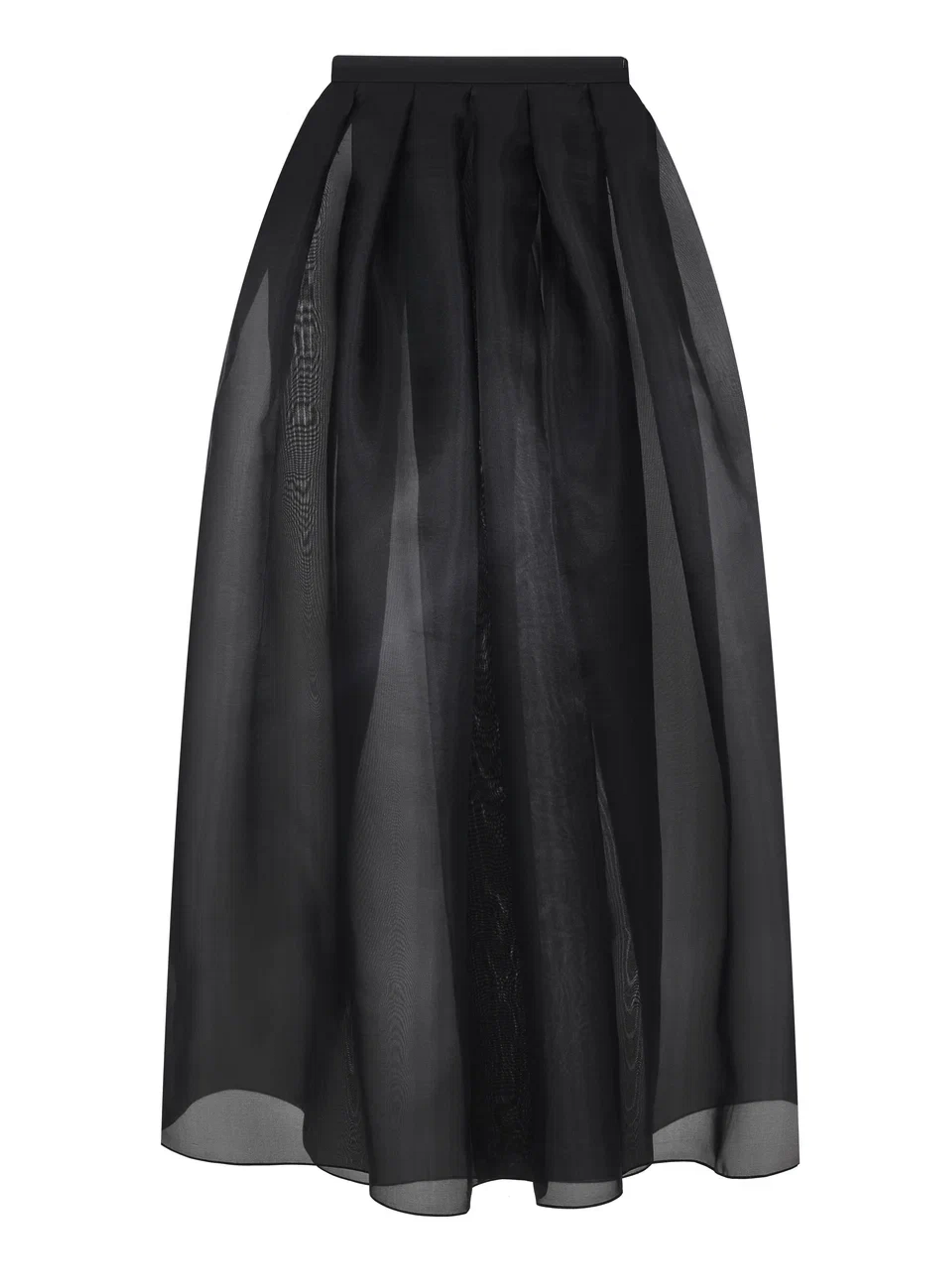 Юбка в пол пышная из натуральной органзы