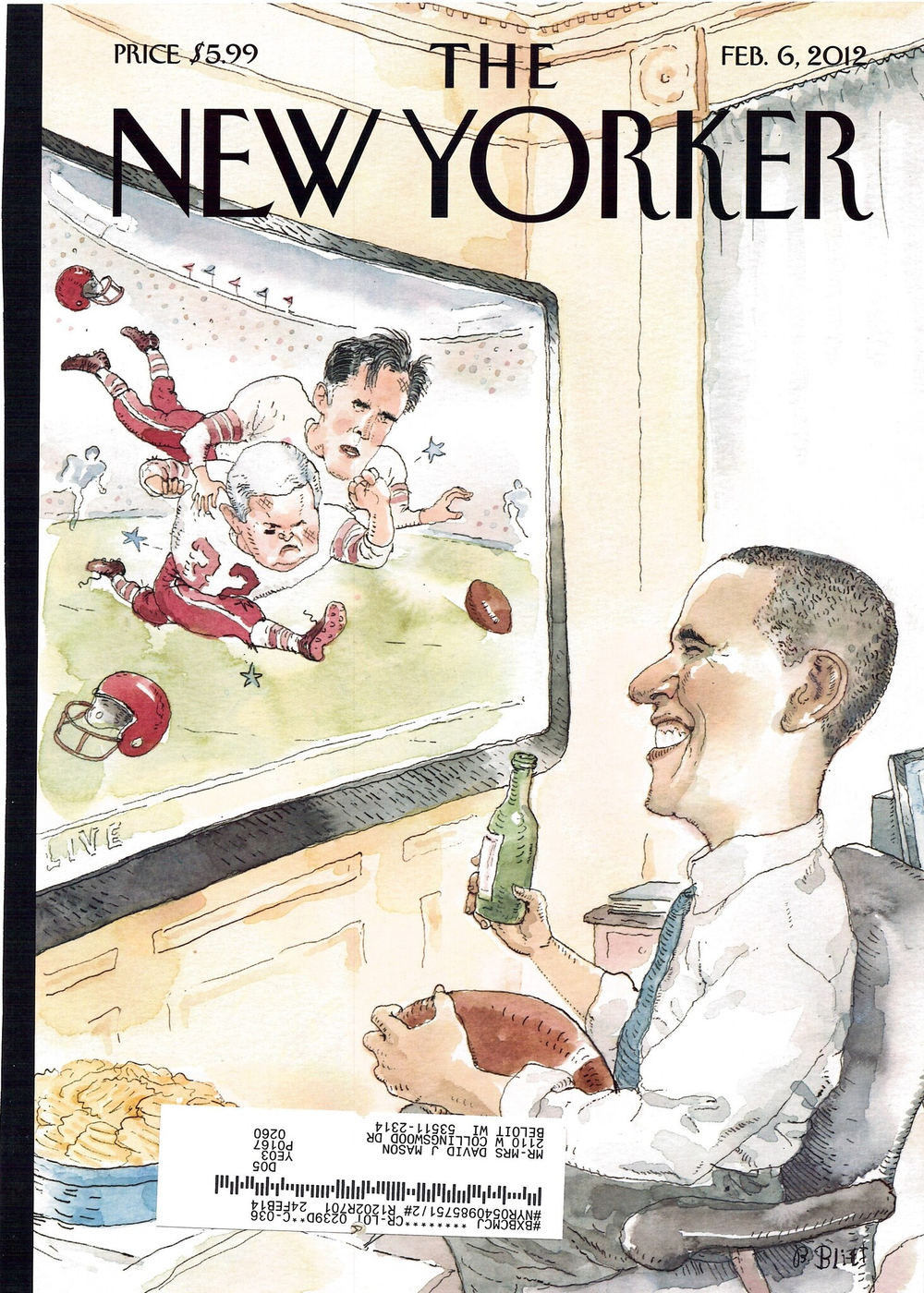 Журнал The New Yorker 06-02-2012, обложка