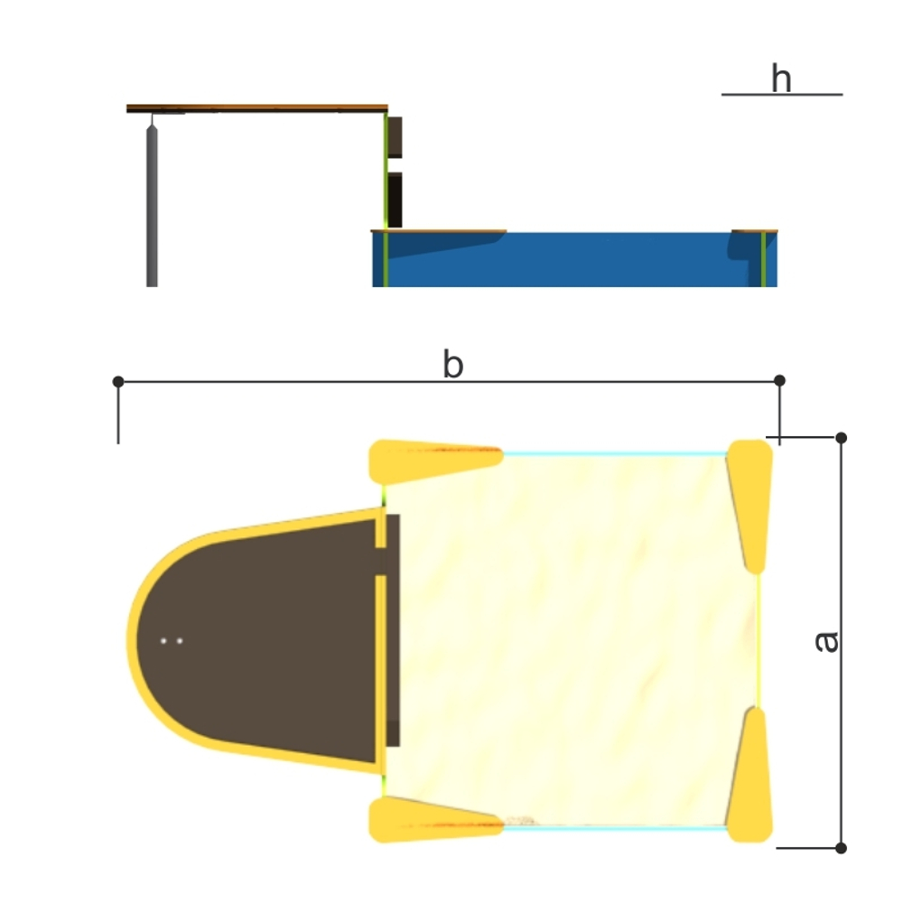 Песочница-столик Romana 109.37.00-01