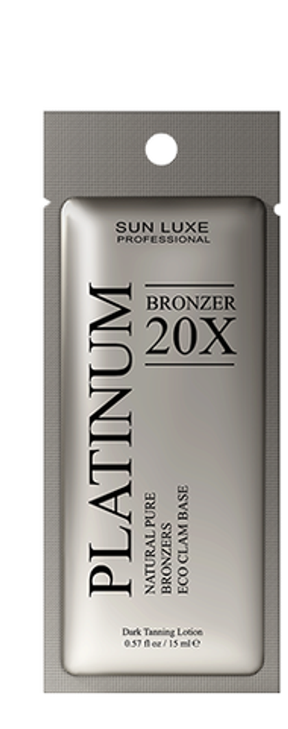 Крем д/загара Platinum Bronzer саше 15мл(лицо/тело д/подготовл.кожи)