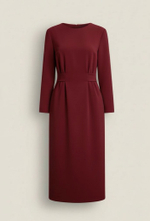 Платье "Идеально село" в винном