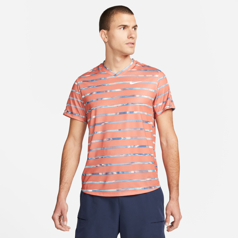 Мужское теннисное поло Nike Court Dri-Fit Victory Men - Apricot, Blue