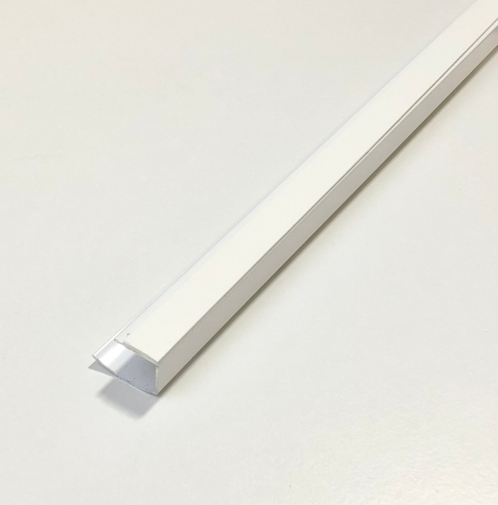 Боковая направляющая п-образная алюминиевая, цвет белый