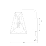 Бра Eurosvet 70107/1 черный