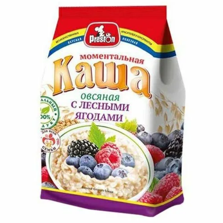 Каша Preston Моментальная овсяная лесные ягоды 160 гр