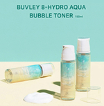 Buvley Нежный аква-мусс для увлажнения кожи с океаническим комплексом  8-Hydro Aqua Bubble Toner 150 мл