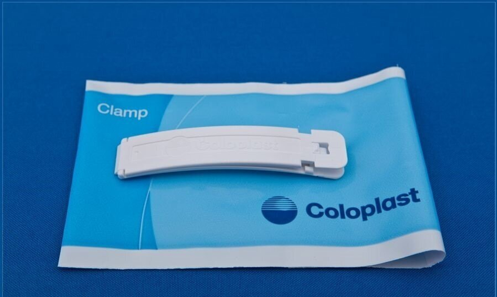 Зажим клипса Coloplast 9500 для калоприёмников, многоразовый
