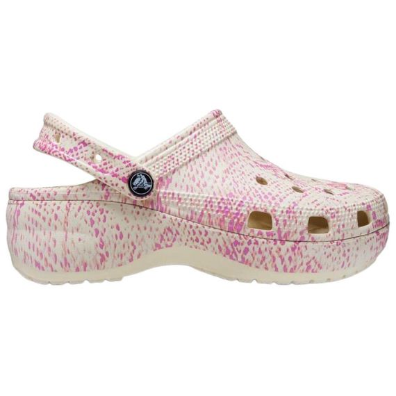 Crocs Classic Platform Clog 'White Pink'