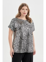 Блузка нарядная блестящая большого размера