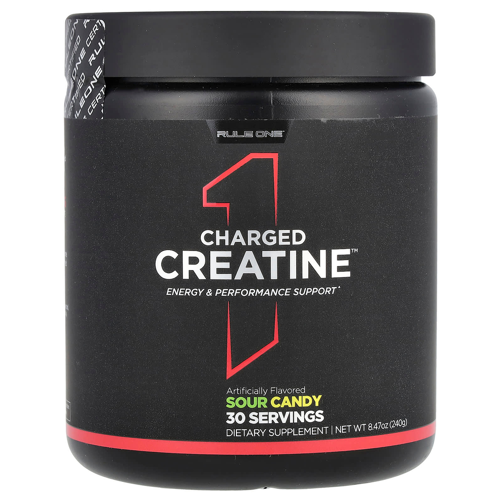Rule One Proteins, Charged Creatine, кислая конфета, 240 г (8,47 унции)