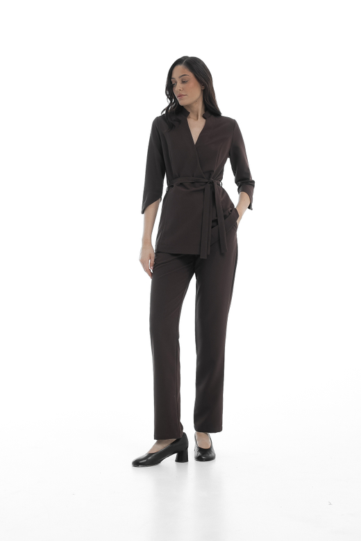 Костюм блуза на запах и брюки Balance