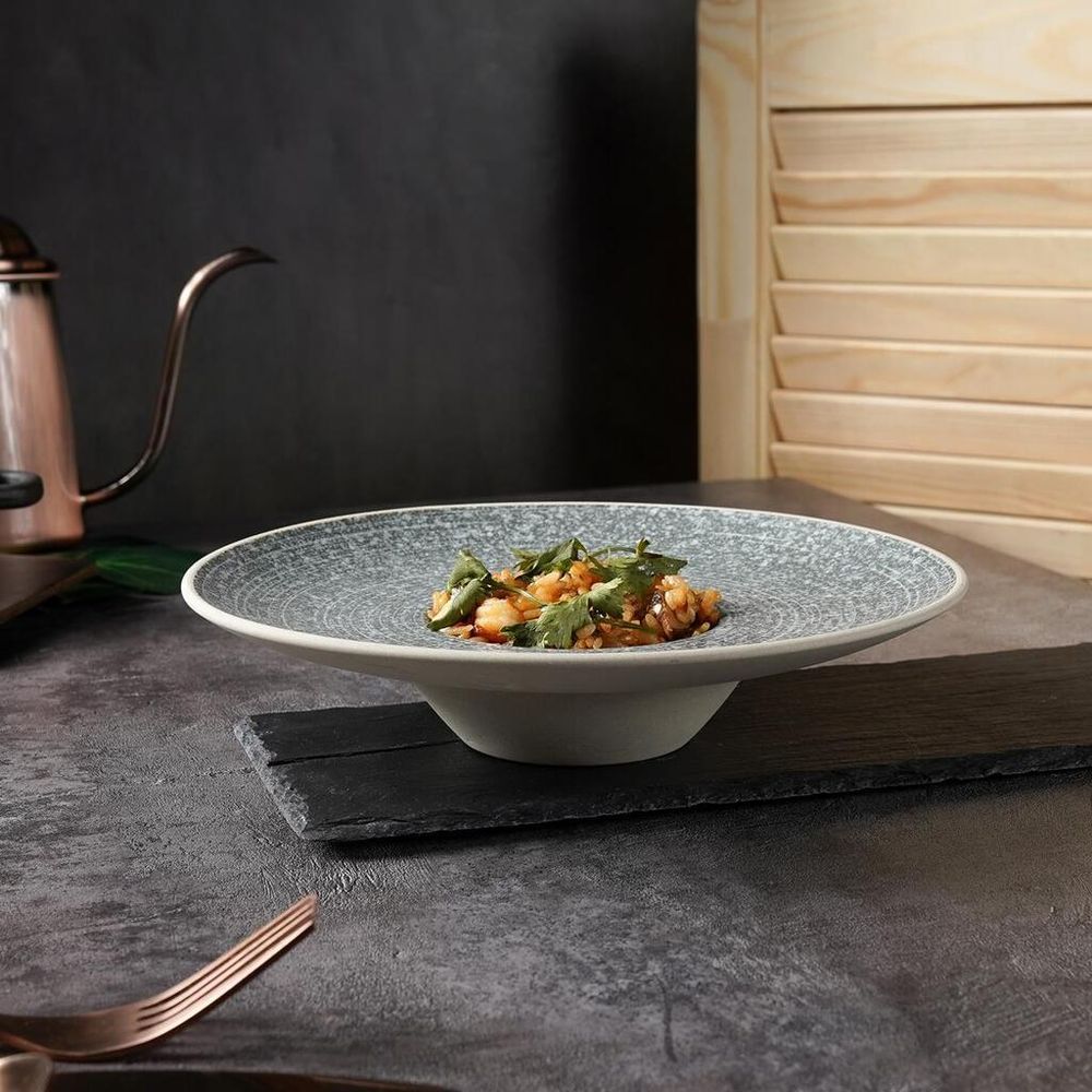 Тарелка глубокая 200 мл 22,3*5,1 см для пасты глазурь Glossy Stone Untouched Taiga P.L. [1]