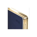 Ежедневник датированный 2026 А5 148х218 мм, GALANT "Infinity Gold", под кожу, темно-синий, 117503