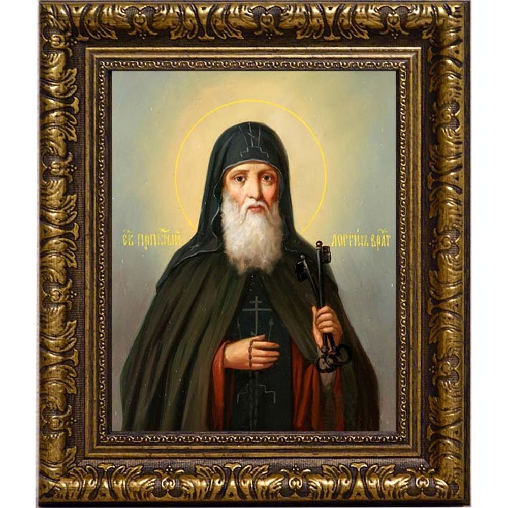 Лонгин Коряжемский, преподобный иеромонах. Икона  на холсте.