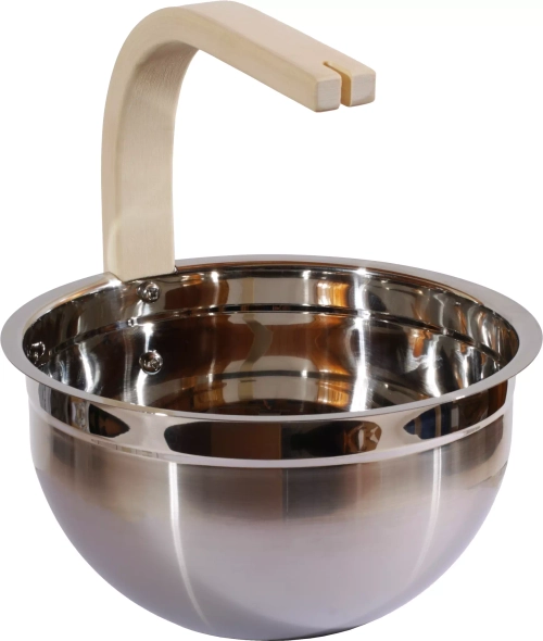 SAWO Ведро стальное 5л., ручка изогнутая осина, 373-MA