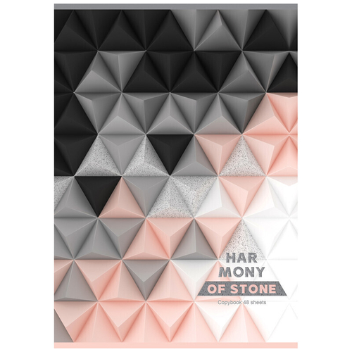 Тетрадь 48л., А4, линия BG "Гармония камня"