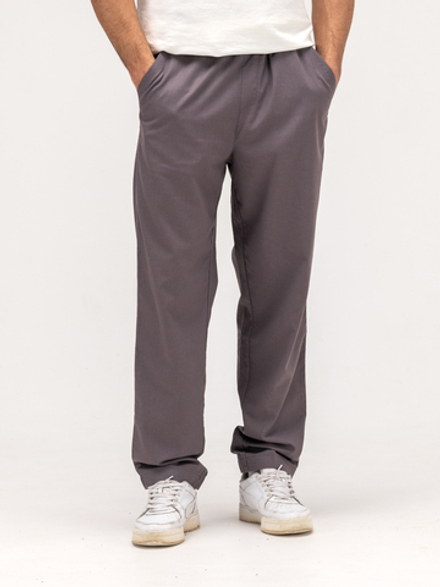 Джоггеры льняные. Графит