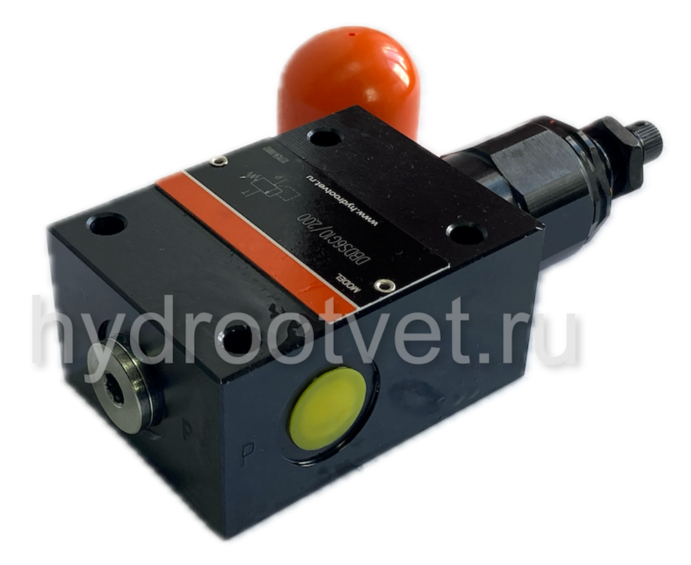 DBDS6G1X/200V - Предохранительный клапан прямого управления Ду6, давление регулировки до 200 бар, тип монтажа - резьбовой, элемент регулировки S = винт