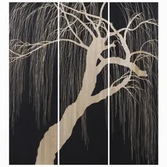 Набор из 3 постеров Melancholy 150х135 см, бежевый, чёрный