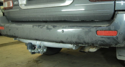 Фаркоп оцинкованный Galia T050C для Toyota Land Cruiser 100 1998-2008, Lexus LX470 1998-2008(паспорт и сертификат в комплекте)(без электрики)