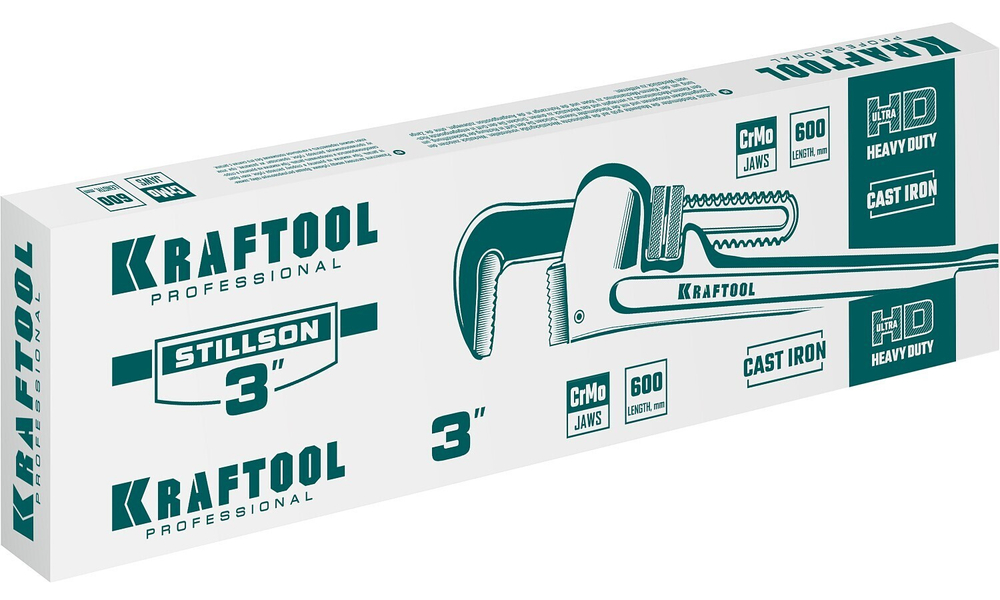 KRAFTOOL STILLSON, 3″, 600 мм, трубный разводной ключ (2727-60)