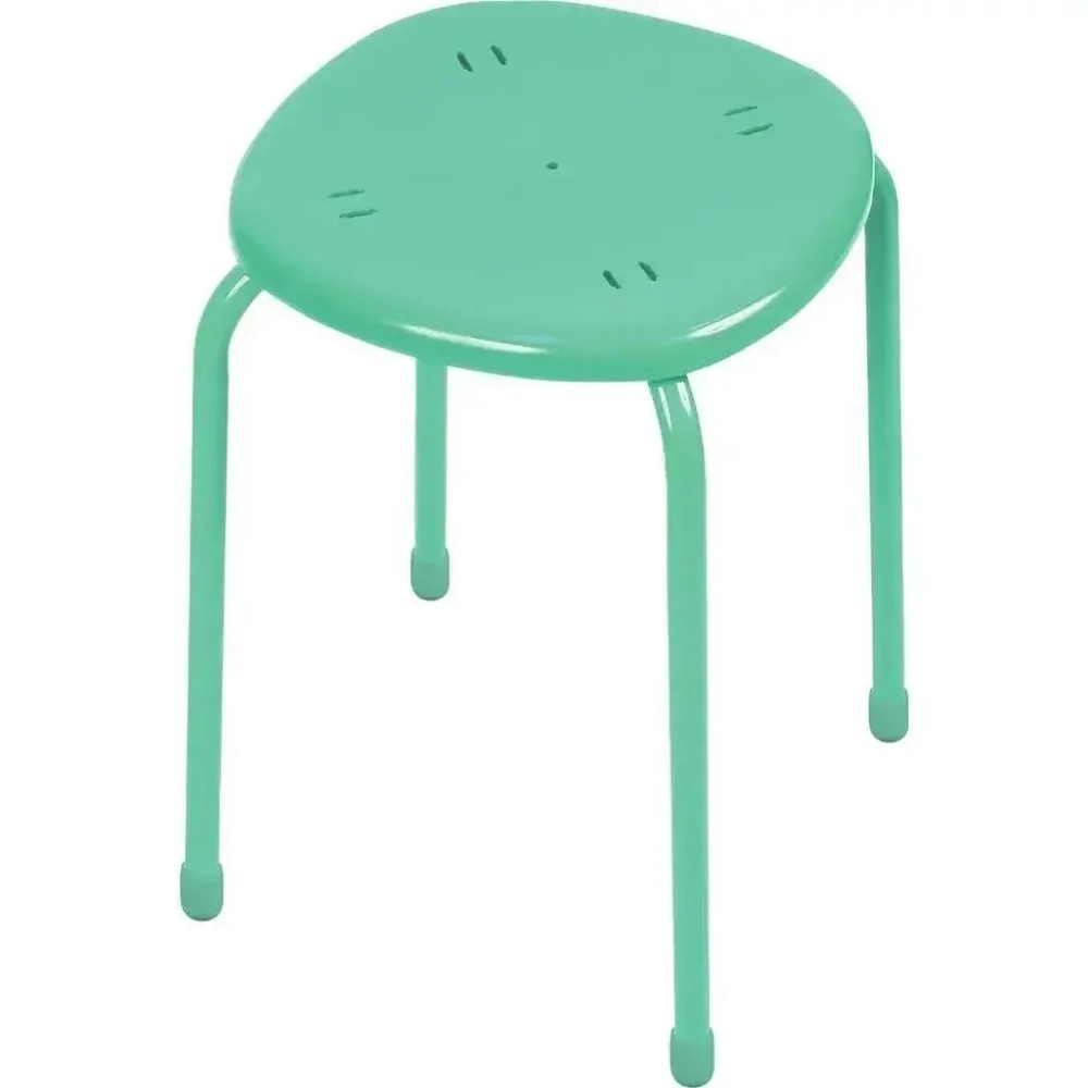 Табурет с пластмассовым сиденьем (ТП02/БЗ бирюза)