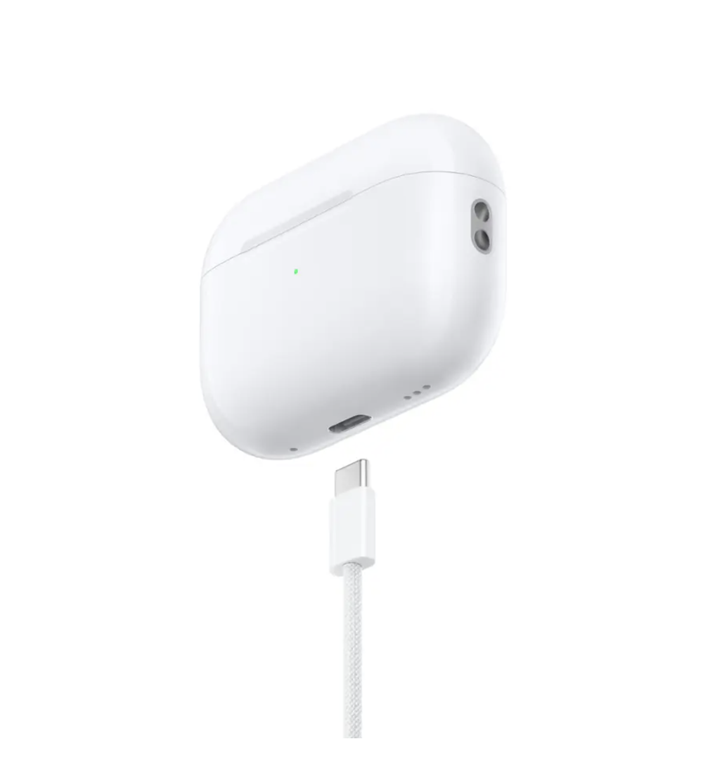 Apple - AirPods Pro 2, беспроводные наушники с активным шумоподавлением и функцией слухового аппарата - белые.Оригинал