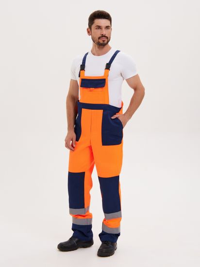 Костюм "Зарница" полукомбинезон (оранжевый/синий)