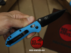 Нож Benchmade 556 Griptilian Mini - небесный нейлон, клинок черный RK/Н43
