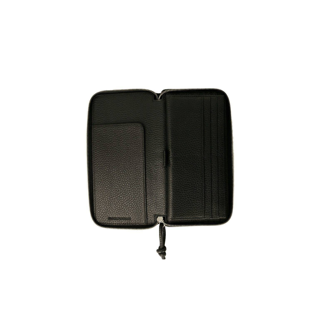 кожаный кошелек Emporio Armani - черный(Y4R169 Y068E)