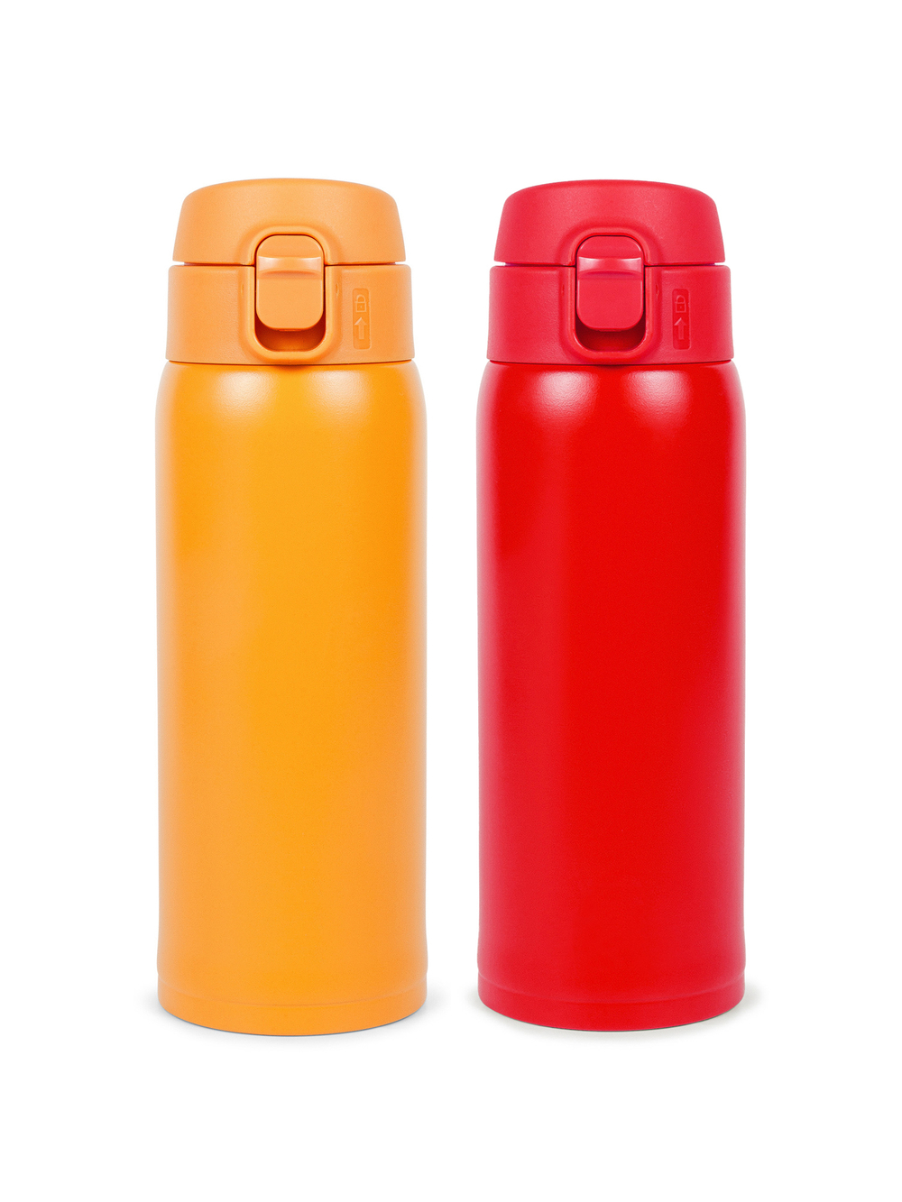 Термокружка Relaxika 701 (0,48 литра), желтая, (без лого)