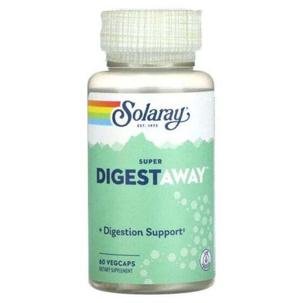 Пищеварительные ферменты Solaray, Super Digest Away`` 60 вегетарианских капсул