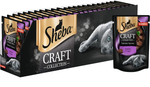Влажный корм Sheba Craft для взрослых кошек, рубленые кусочки, ягненок в соусе, 28 шт x 75 г