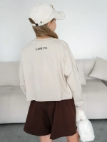 Осенний костюм для девочки, лонгслив и шорты