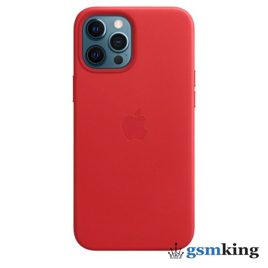 Leather Case with MagSafe iPhone 12 Pro Max Product Red (Красный)