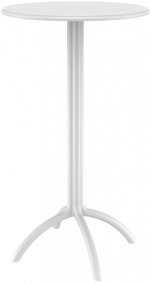 Стол пластиковый барный Siesta Contract Octopus Bar, белый