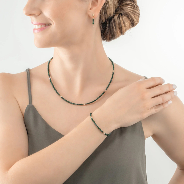 Колье Coeur de Lion Dark Green 2033/10-0521