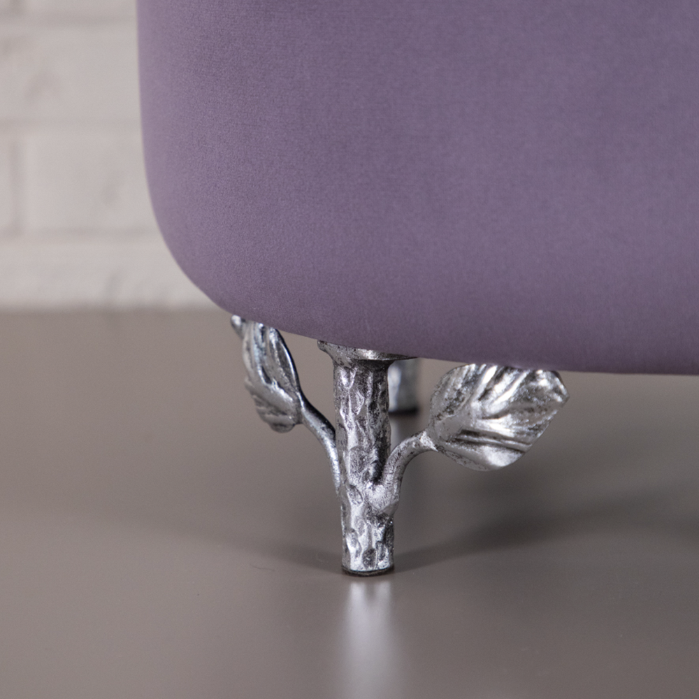 Банкетка Терра Эйри Confetti-Plum Античное серебро