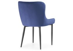 Стул на металлокаркасе Teo dark blue / black