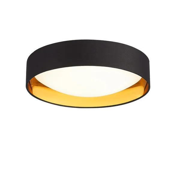 SLE201102-01 Светильник потолочный Черный, Золотистый/Белый LED 1*24W 4000K ORBIO