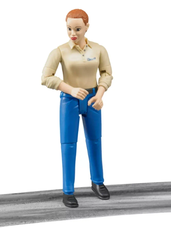 Фигурка женщины голубые джинсы Bruder 60408