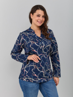 Блузка БЛ-22/синийремни-цепи