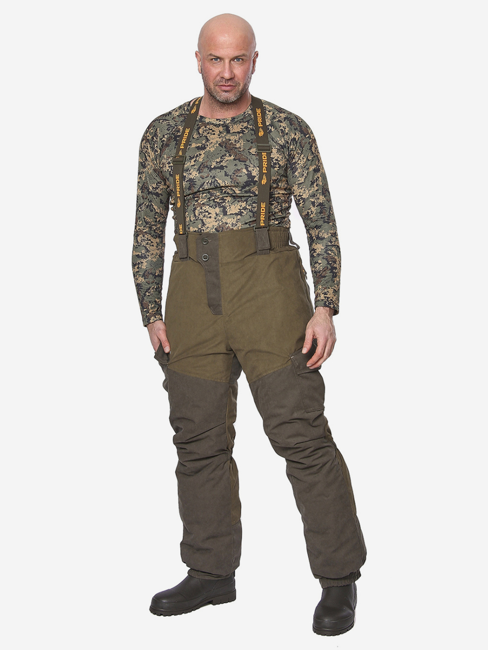 Зимний мужской костюм Pride "Магнум -45", полукомбинезон (Исландия, Хаки)